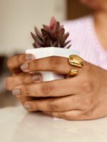 Open-Ended Sculptural Ring – Bold Contemporary Statement