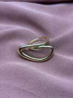 Asymmetric Oval Loop Ring – Stainless Steel, Anti-Tarnish - Image 2