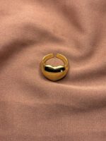 Bold Heart Ring – Stainless Steel, Anti-Tarnish - Image 2