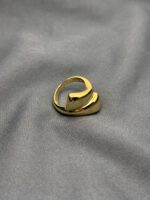 Inverted Triangle Duo Ring – Stainless Steel, Anti-Tarnish - Image 3