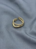 Two Layered Ring – Stacked Look Gold Ring - Image 2