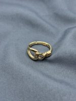 The Entangled Ring – Abstract Twisted Gold Ring - Image 2