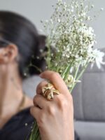 Two Half-Hearts Statement Ring – Stainless Steel, Anti-Tarnish