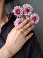 Two Hearts Meeting Ring – Love-Inspired Gold Ring