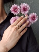 The Entangled Ring – Abstract Twisted Gold Ring