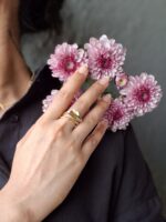 Sleek Leaf Petal Ring