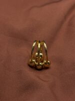 Vertical Bead Statement Ring – Five-Sphere Design, Anti-Tarnish Stainless Steel - Image 3