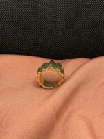 Crumpled Texture Bold Ring – Wide & Thick Statement Style - Image 4