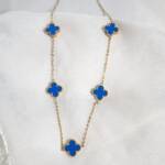Blue Clove Necklace