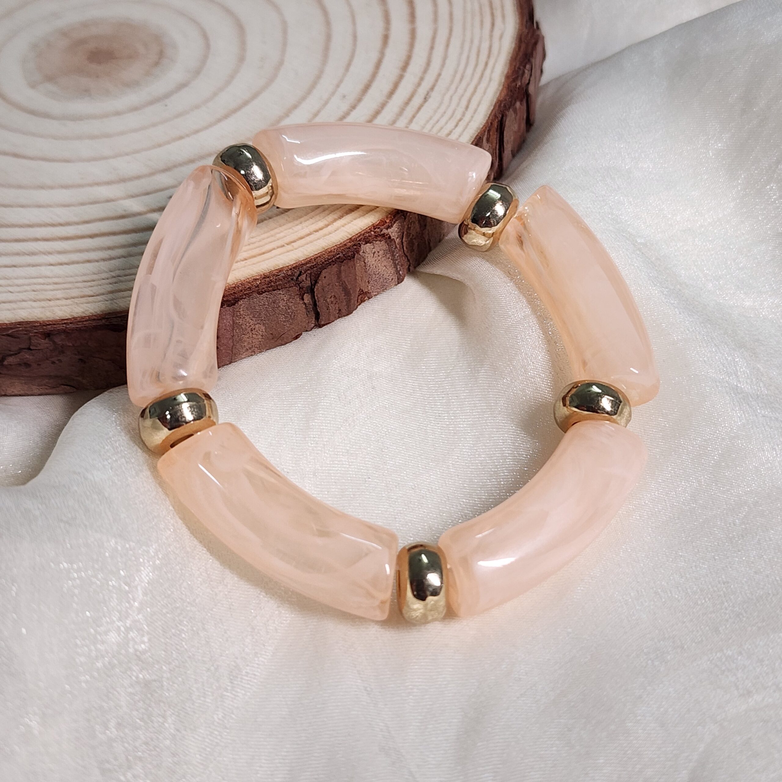 20250807_174241 Blush Pink Statement Bracelet - Image 1