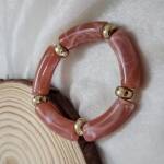Terracotta Marbled Statement Bracelet