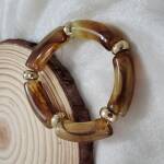 Amber Marbled Statement Bracelet