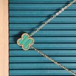 Green Clover Charm Necklace