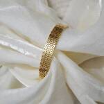 Gold Greek Key Pattern Bangle