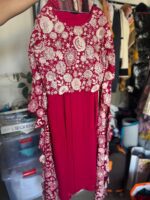 Embroidered Teal Jacket with Floral Design