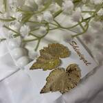 Big leaf anti tarnish earring.
