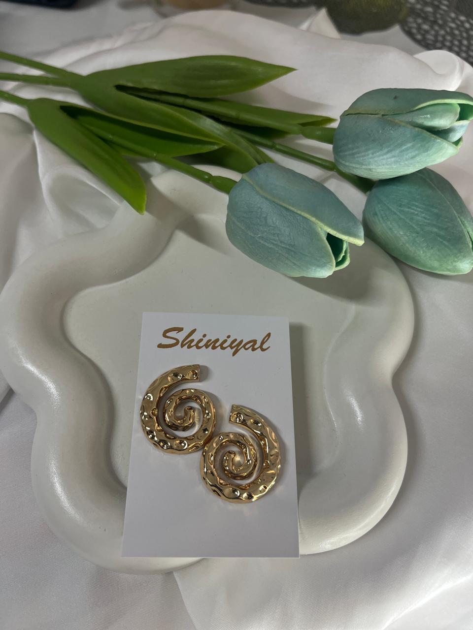 WhatsApp Image 2026-06-01 at 10.16.20 PM (22) Round Melted shaped anti tarnish earring. - Image 1