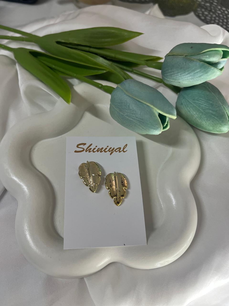 WhatsApp Image 2026-06-01 at 10.16.20 PM (25) Leaf shaped anti tarnish earring. - Image 1