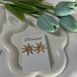Sun shaped anti tarnish earring.