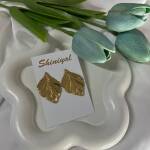 Big Leaf shaped anti tarnish earring.