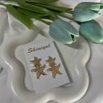 2 Star shaped anti tarnish earring.