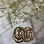 Spiral shaped anti tarnish earring.