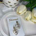 Heart shaped anti tarnish earring.