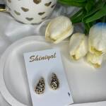 Net Drop shaped anti tarnish earring.
