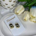 Gold anti tarnish earring.