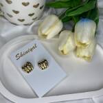 Gold Claw anti tarnish earring.