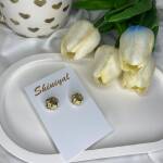 Gold Flower anti tarnish earring.