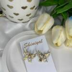 Gold & Pearl Angel anti tarnish earring.